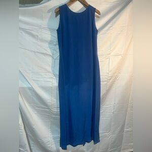 Elegant Blue coldwater creek SILK Sleeveless Dress